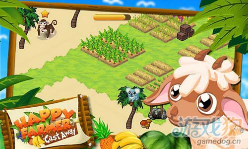 《開心農場:荒島餘生》（Happy Farmer - CastAway）遊戲畫面
