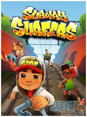  《地铁冲浪者》（Subway Surfers）游戏画面