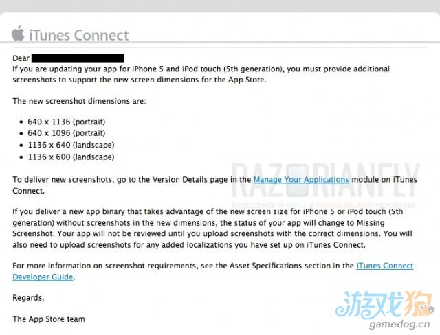 苹果要求支持iPhone 5分辨率的应用截图