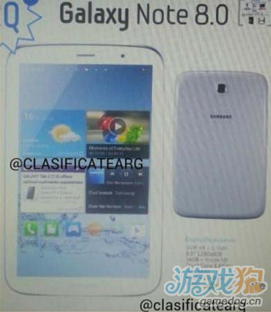 疑似三星GALAXY Note 8.0谍照曝光 大号Note2