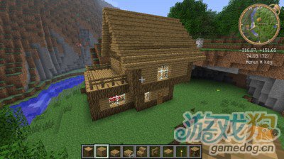 我的世界生存用小木屋建造教程(2)