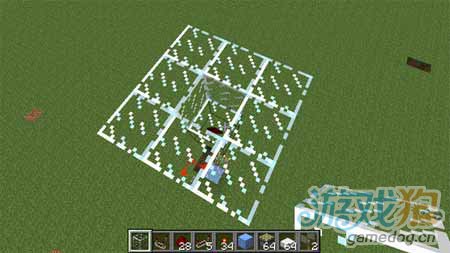 我的世界简易物品向上运输装置教程(3)