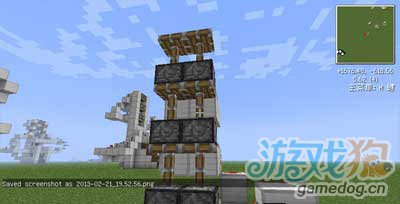 我的世界简易活塞电梯制作教程(2)