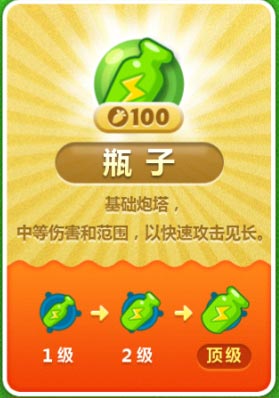 保衛(wèi)蘿卜2瓶子炮變化詳解 負責額外攻擊1