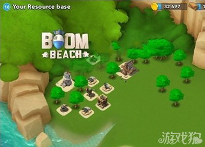 Boom Beach16级石材资源岛防御阵型推荐1