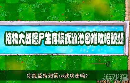 植物大战僵尸泳池困难攻略视频