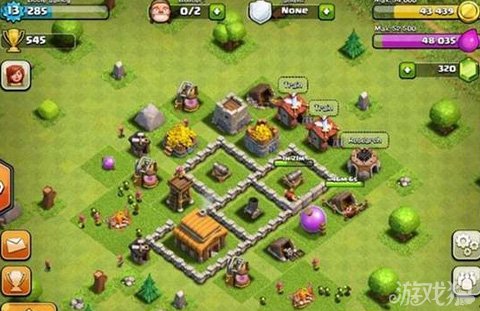 部落冲突使用兵营布局3本神阵解析_游戏狗