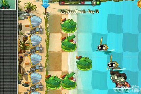 植物大战僵尸2海滩世界第18关完美过关攻略