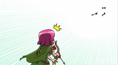 大魔王出品 <em>部落冲突女王</em>的新技能搞笑漫画欣