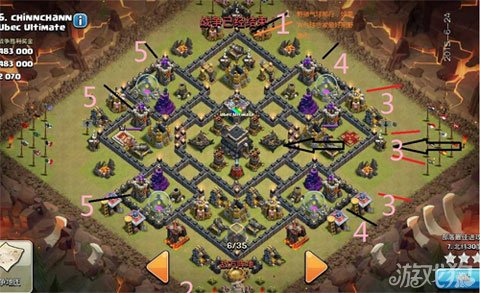 部落冲突最省黑水9本3星打法分享_游戏狗部落