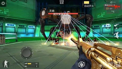 cf手游炼狱2-8灭天蛛骑士领天羽技巧