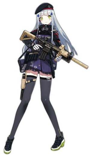 少女前线HK416枪娘立绘及属性介绍