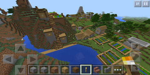 我的世界周围环境超棒的大型村庄