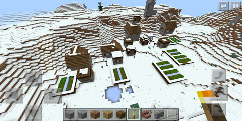 我的世界0.15雪地村庄种子 内含多个村庄