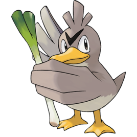 大葱鸭 大葱鸭是亚洲区域的限定精灵,除亚洲以外的其他地区不会