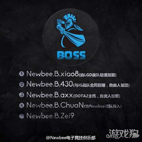 DOTA2 Newbee老板自创BOSS战队 xiao8等加盟