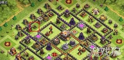 部落冲突冲杯通用 11本双炸弹塔阵型解析_游戏狗部落冲突专区