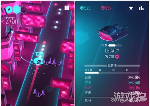 飙车跑酷也可玩转音乐 节奏超跑带你踏上动听酷炫之道_游戏狗新闻