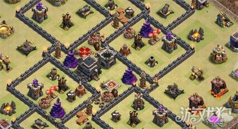 部落冲突讲究陷阱搭配 9本防狗球阵型推荐_游