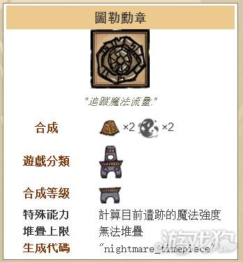 饥荒图勒勋章怎么制造图勒勋章的具体作用_饥