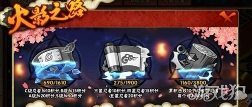 火影忍者手游火影之路积分获得方法一览