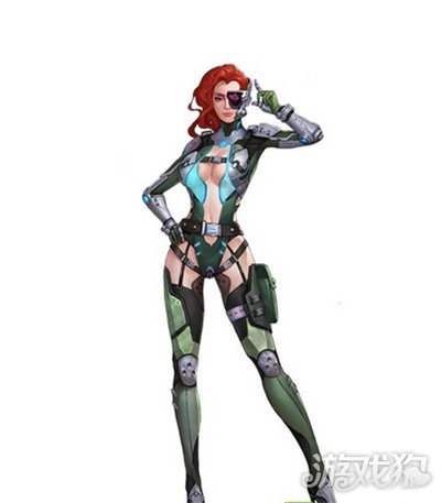 英雄使命改造人墨菲特工皮肤原画欣赏_英雄使命_游戏狗