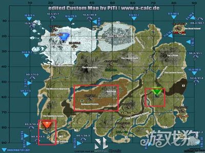 方舟生存进化风神翼龙分布的具体位置说明