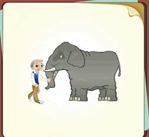 疯狂猜成语大象人_大象卡通图片