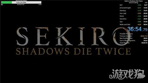 俄罗斯大神再次刷新只狼速通纪录!耗时36分54