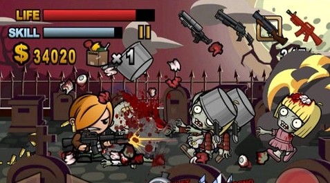 《击杀僵尸 biofrenzy: frag the zombies》脑浆四溅