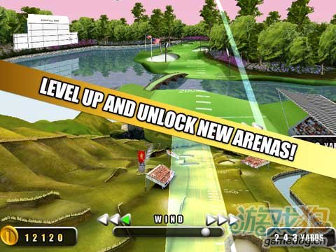 iOS平台近期推出的一款3D精美高尔夫之战游戏