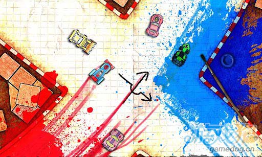 手绘涂鸦风格竞速游戏：纸质赛车 评测1
