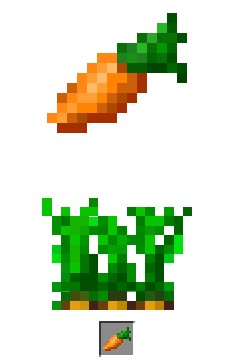 我的世界胡萝卜食用恢复2点饥饿度