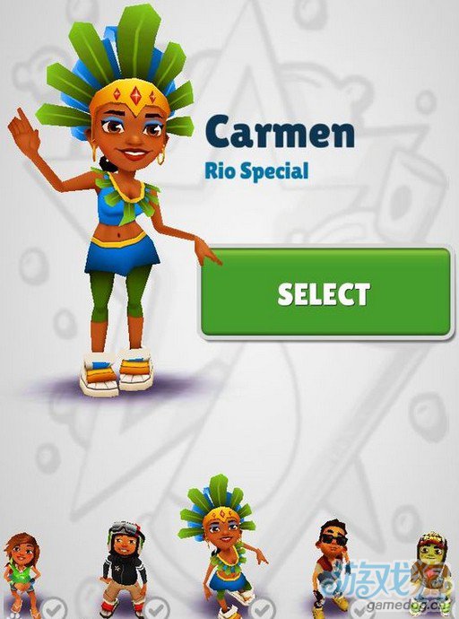 地铁跑酷carmen人物介绍_游戏狗地铁跑酷专区