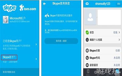 如何使用MSN帐户登录Skype？