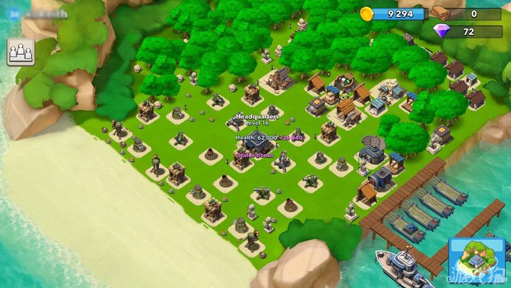 Boom Beach16本防御阵型推荐：巧妙利用树林