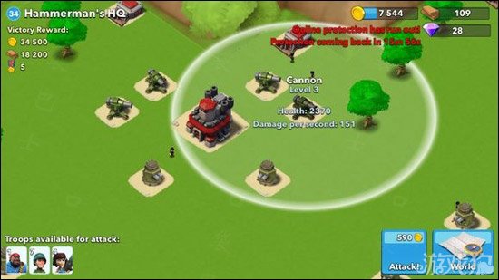 boom beach34级BOSS基地图以及位置4