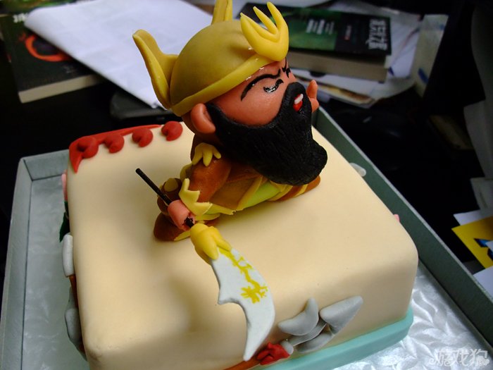 一口吃掉关二爷 三国杀武将主题蛋糕_游戏狗