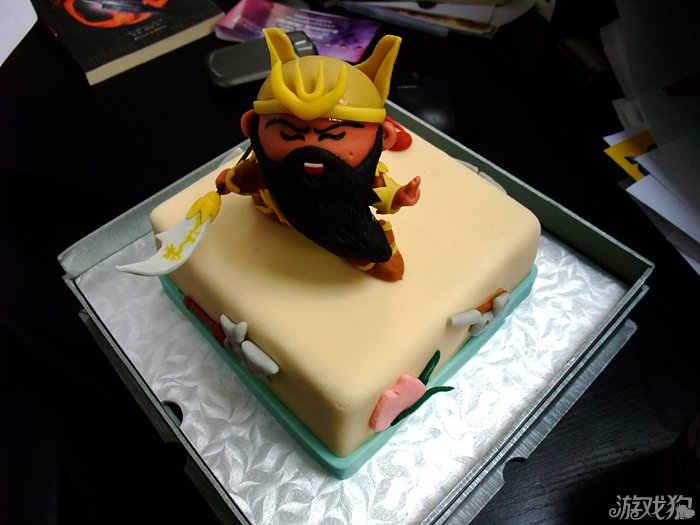 一口吃掉关二爷 三国杀武将主题蛋糕_游戏狗