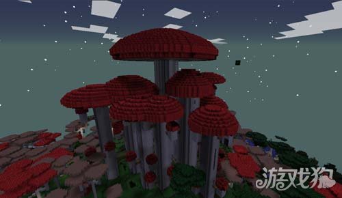 暮色森林蘑菇城堡图片