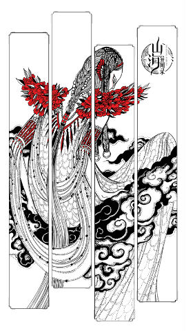 新锐自由插画家陈丝雨笔下的少昊