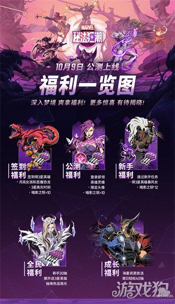 漫威秘法狂潮国服公测有哪些福利 国服公测福利汇总一览